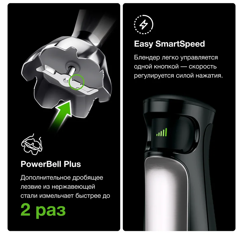 Блендер погружной Braun MultiQuick 7 Immersion 7 MQ-7035X Черный 5