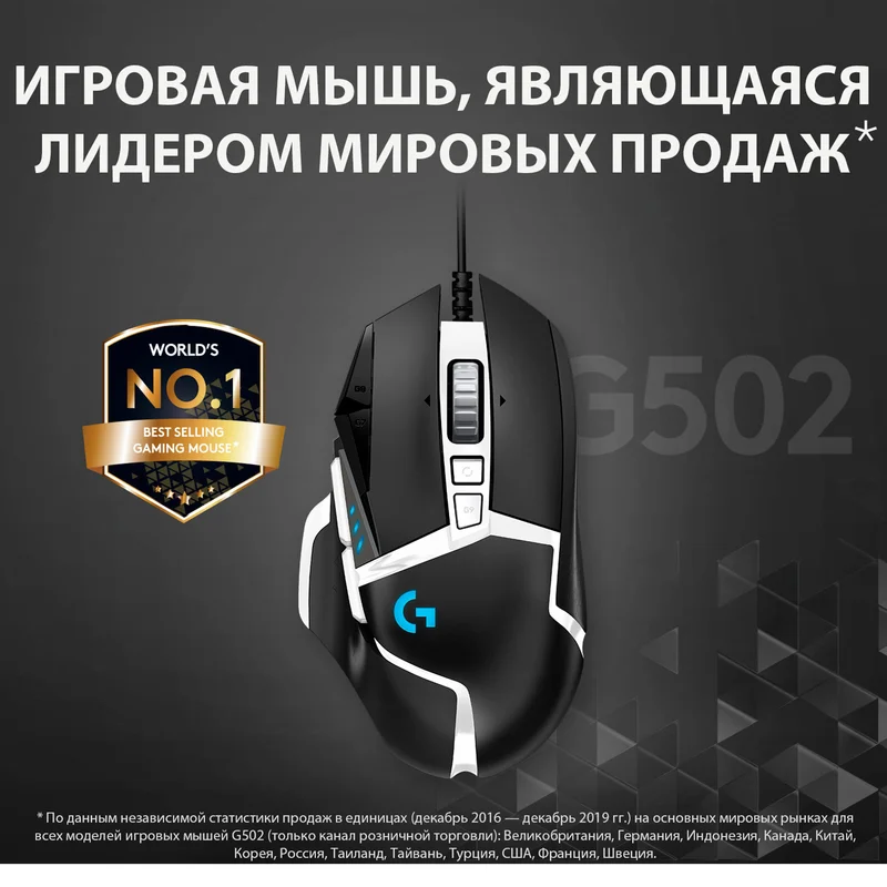 Игровая мышь Logitech G502 Hero SE (910-005729) 2
