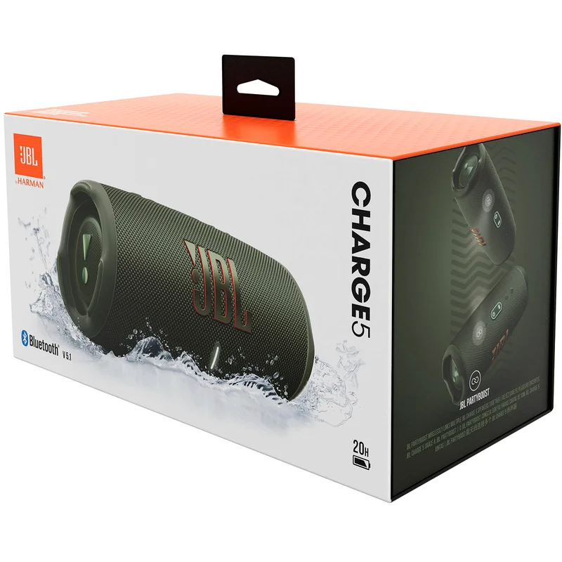 Колонки Bluetooth JBL Charge 5, Green (JBLCHARGE5GRN) 8