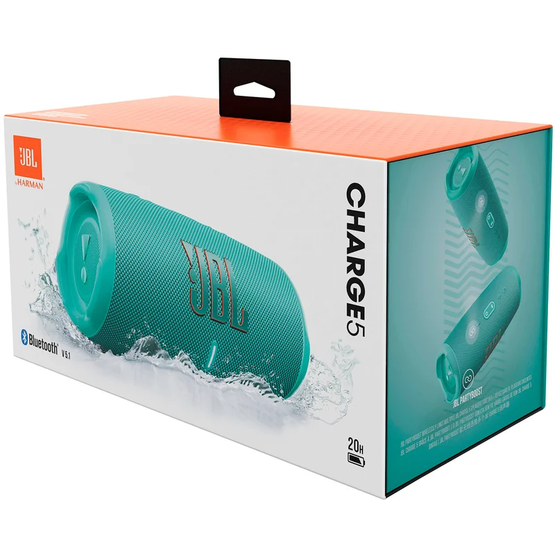 Колонки Bluetooth JBL Charge 5, Teal (JBLCHARGE5TEAL) 9
