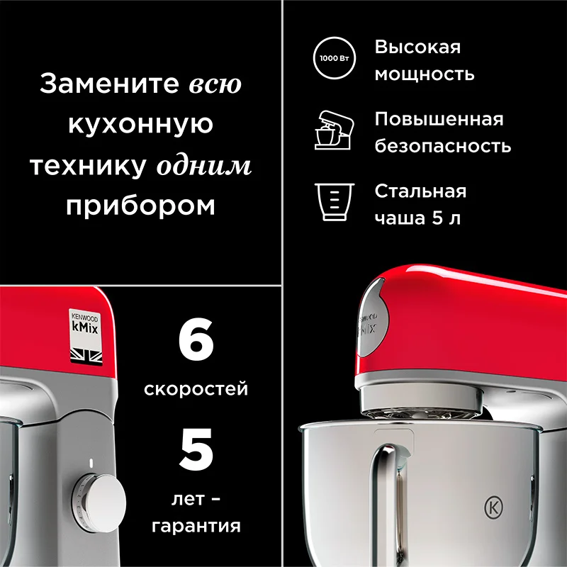 Кухонная машина Kenwood KMX-750WH 2