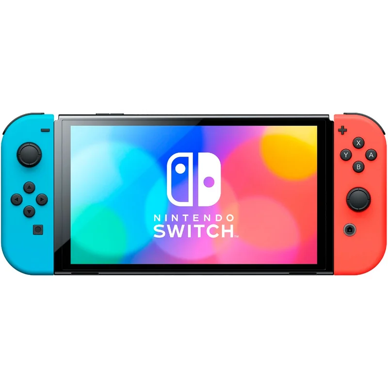 Игровая консоль Nintendo Switch OLED Neon Blue/Neon Red 2