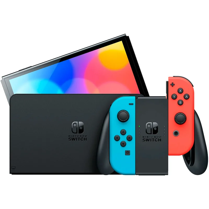 Игровая консоль Nintendo Switch OLED Neon Blue/Neon Red 3