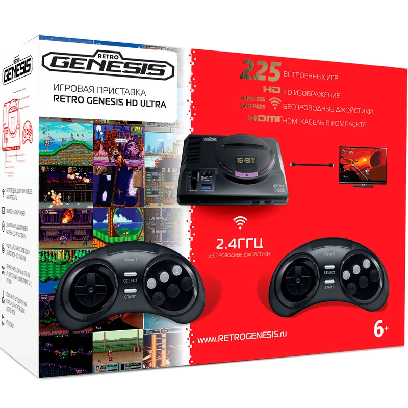 Игровая консоль SEGA Retro Genesis HD Ultra + 225 игр (ConSkDn73) 2