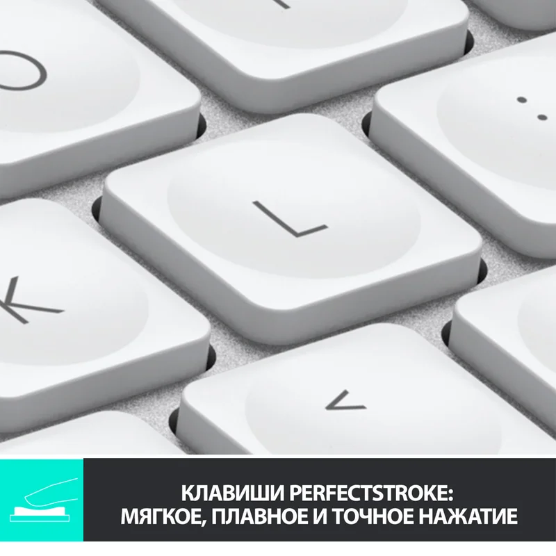Клавиатура беспроводная USB/BT Logitech MX Keys Mini, Pale Grey (920-010502) 3