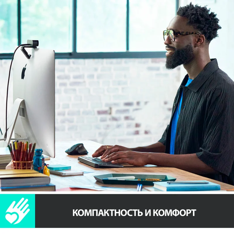 Клавиатура беспроводная USB/BT Logitech MX Keys Mini, Pale Grey (920-010502) 4