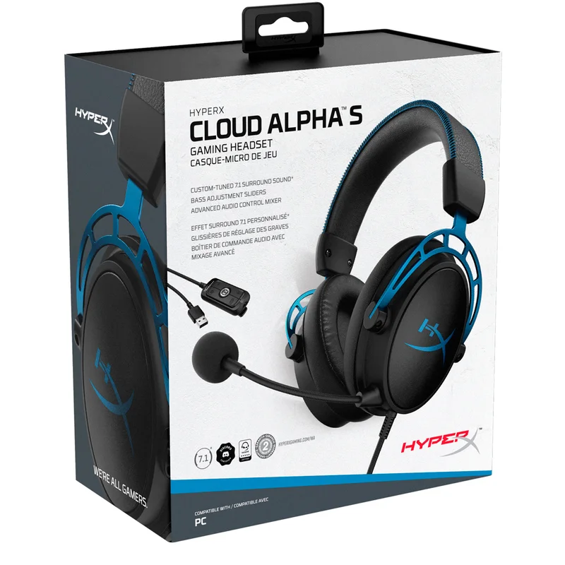 Игровая гарнитура HyperX Cloud Alpha S, Black/Blue (4P5L3AA) 7