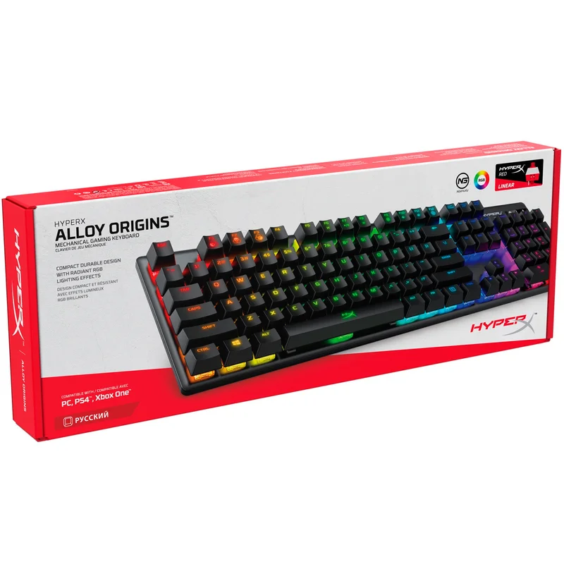 Игровая клавиатура HyperX Alloy Origins RGB, Blue Switch (4P5P0AX#ACB) 6