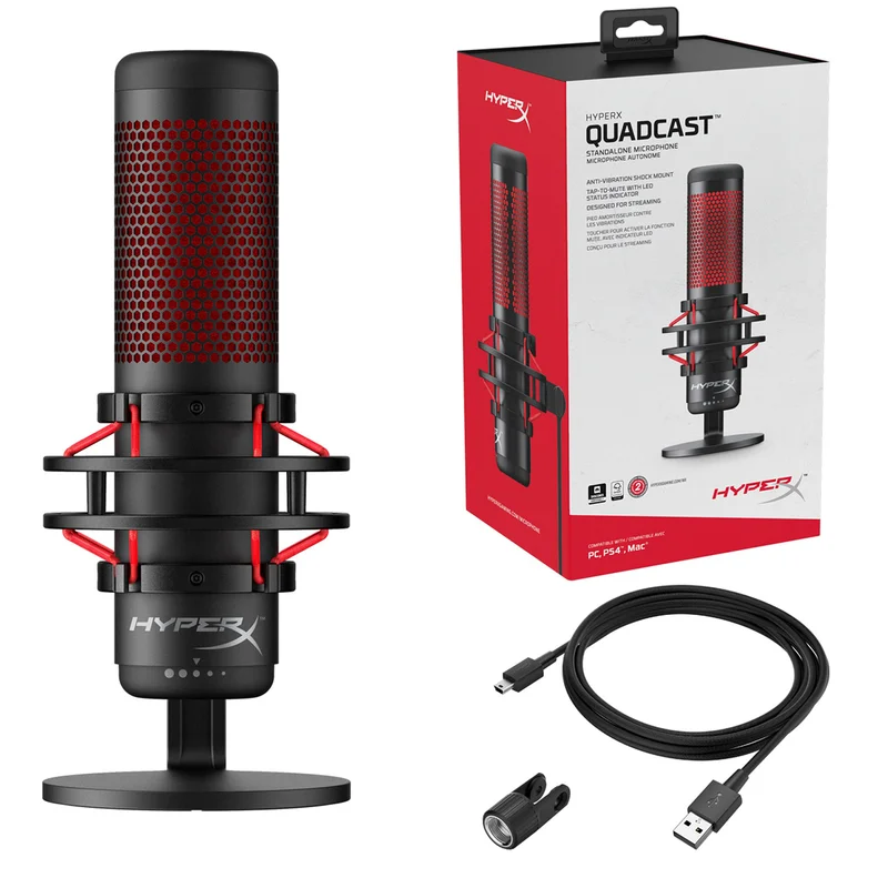 Микрофон игровой HyperX QuadCast (4P5P6AA) 4