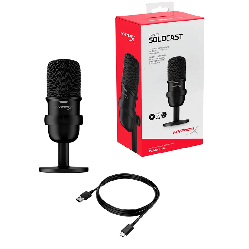 Микрофон игровой HyperX SoloCast, Black (4P5P8AA) 8