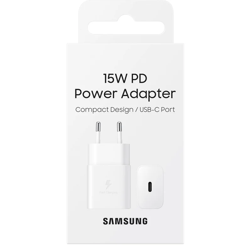 Адаптер питания Samsung, 1*Type-C 15Вт, White (EP-T1510NWEGRU) 4