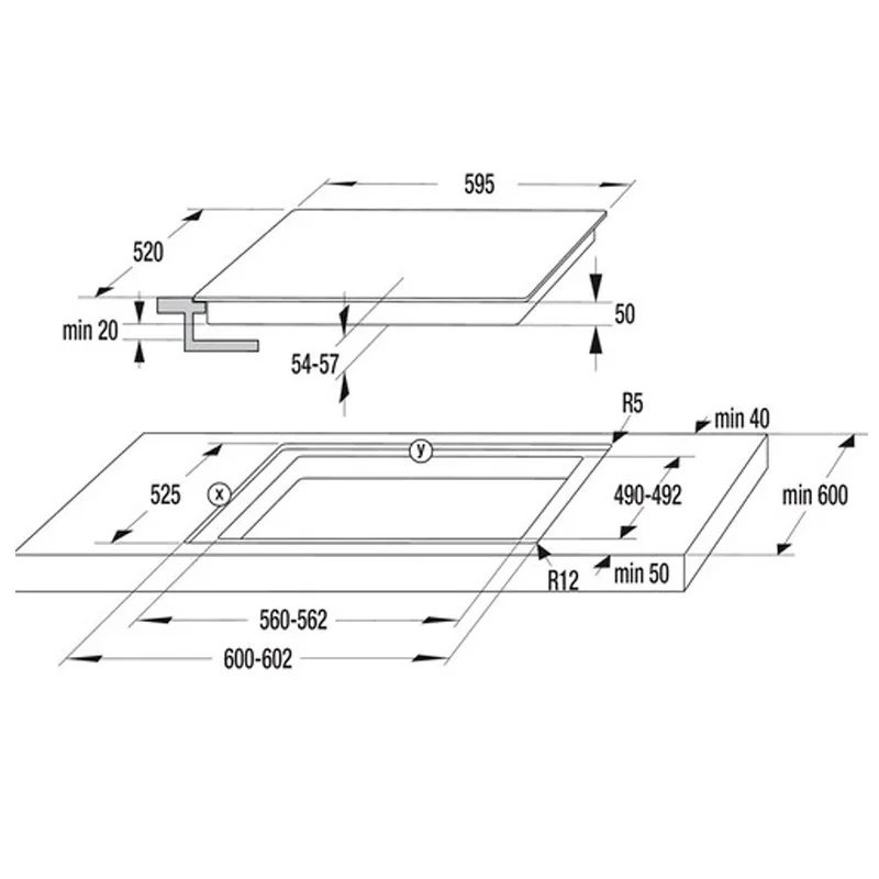 Встраиваемая электрическая варочная панель GORENJE ECT643BSC 6