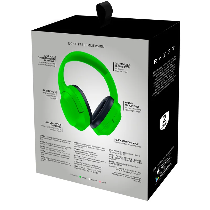 Игровая гарнитура беспроводная Razer Opus X, Green (RZ04-03760400-R3M1) 6