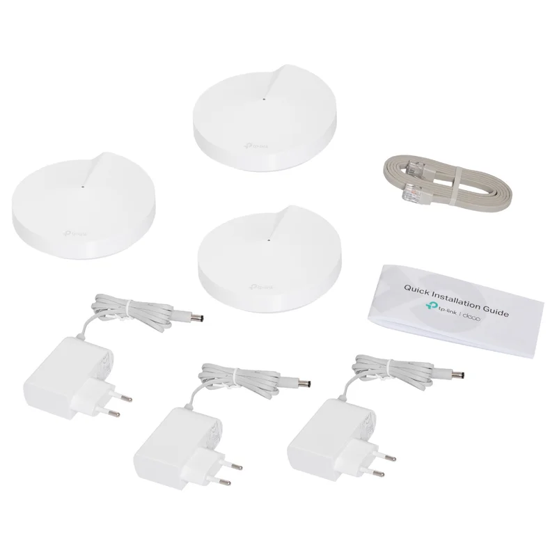 Домашняя Mesh Wi-Fi система, TP-Link Deco M5 Dual Band 3-pack, 2 порта, 867/400Mbps 4