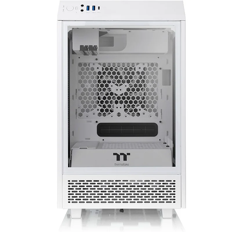 ПК корпус Thermaltake The Tower 100 MiniTower, window, White mITX (CA-1R3-00S6WN-00) 2
