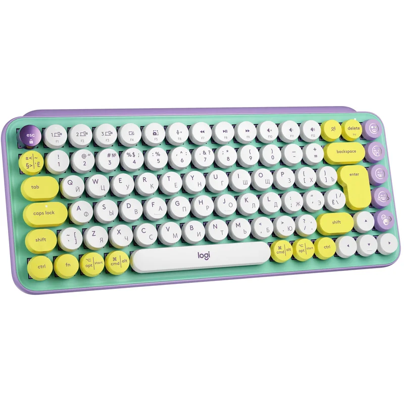 Клавиатура беспроводная USB/BT Logitech POP Keys, Mint (920-010717) 2