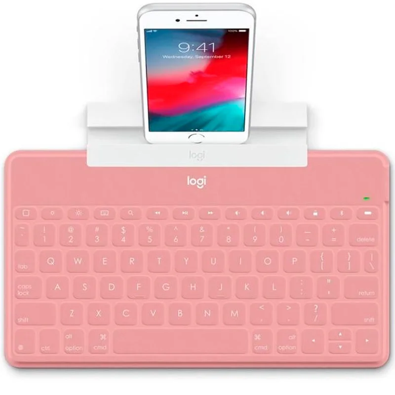 Клавиатура беспроводная USB/BT Logitech Keys-To-Go, Pink (920-010122) 2