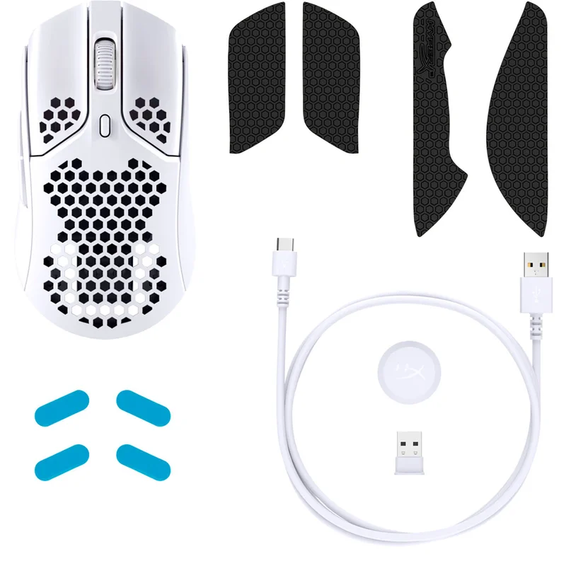 Игровая мышь беспроводная HyperX Pulsefire Haste Wireless, White (4P5D8AA) 8