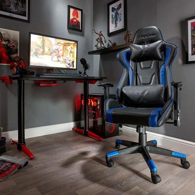 Игровое компьютерное кресло XRocker Bravo, Blue (790201) 2