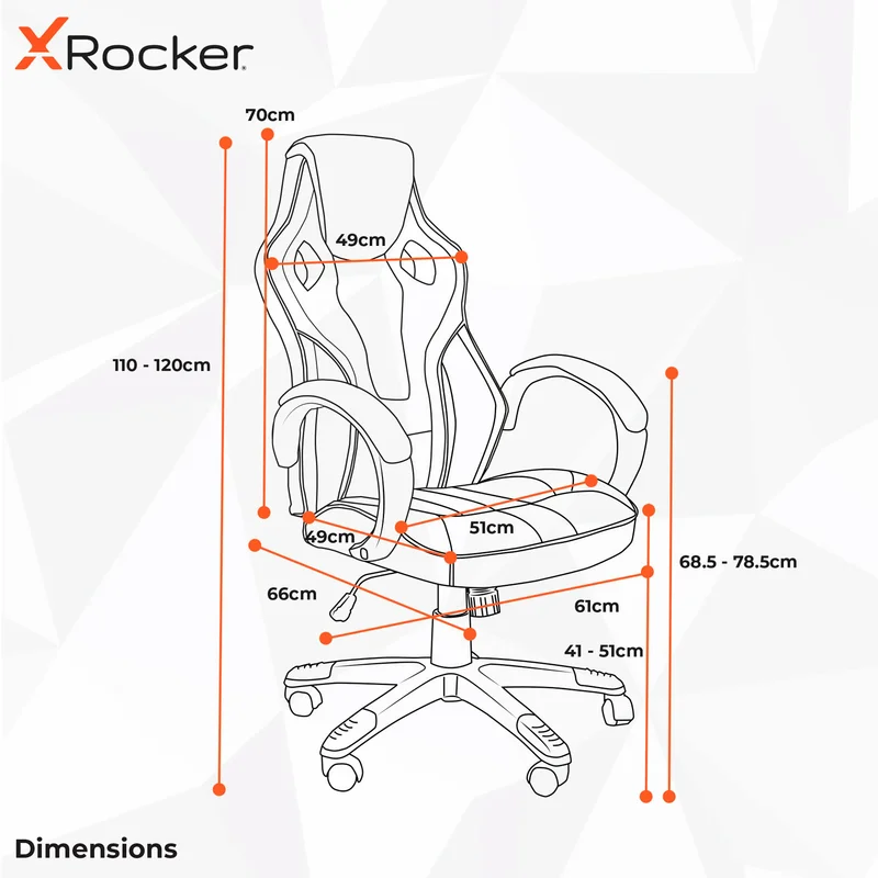Игровое компьютерное кресло Xrocker Maverick, Red (5122601) 10