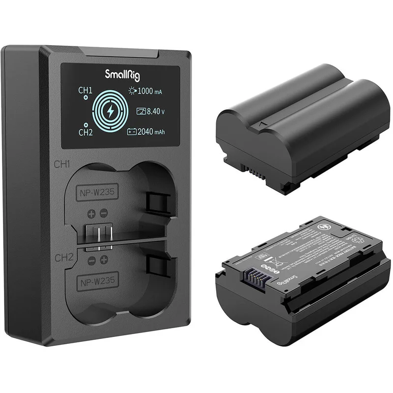 Зарядное устройство и два аккумулятора SmallRig 3822 FUJIFILM NP-W235 2