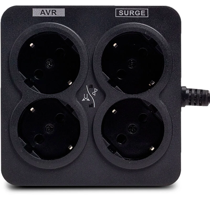 Стабилизатор SVC, 1000VA/500Вт, AVR:176-273В, 3Shuko, Black (AVR-1008-U) 2
