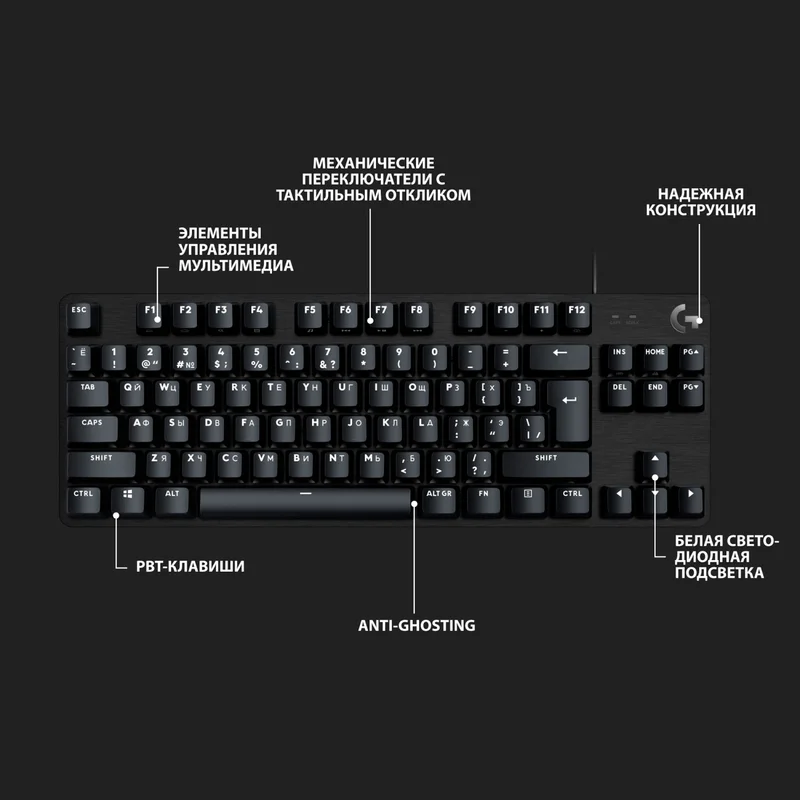 Игровая клавиатура Logitech G413 TKL SE, Tactile Switch (920-010447) 4