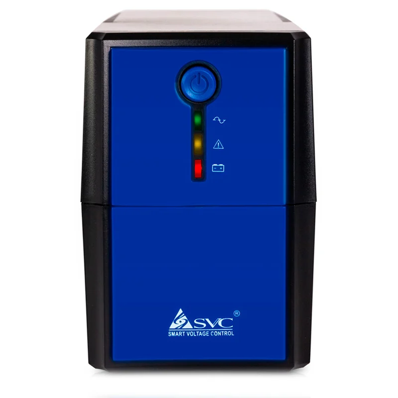 ИБП SVC, 600VA/300W, AVR:165-275В, 2 Schuko, Black (V-600-B) 2