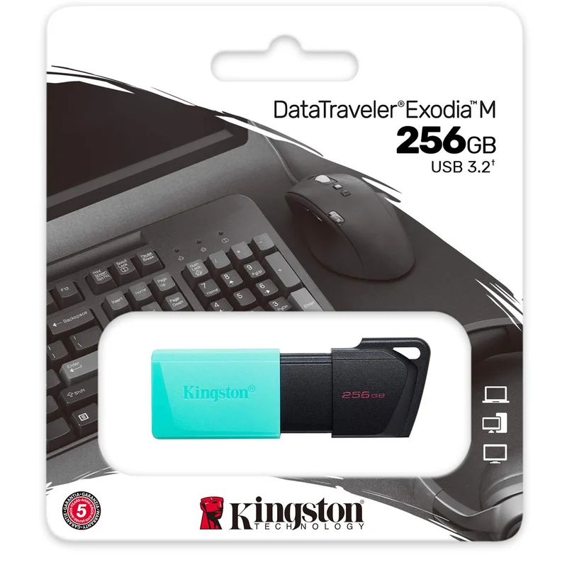 USB Флешка 256GB Kingston DataTraveler Exodia M Type-A 3.2 Gen 1 Teal (DTXM/256GB) 3