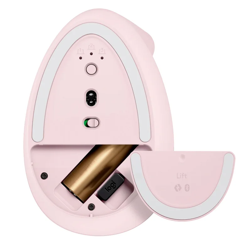 Мышка беспроводная USB/BT Logitech Lift Vertical Ergonomic Mouse, Rose (910-006478) 5