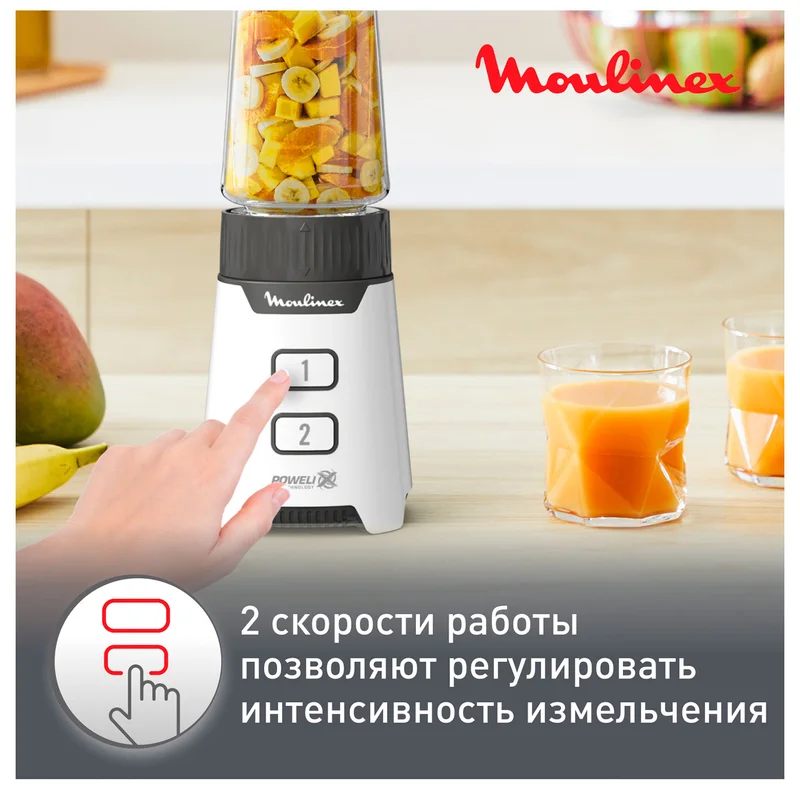 Блендер стационарный Moulinex LM-16L110 15