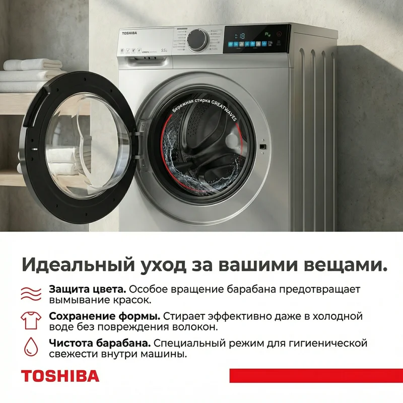 Стиральная машина Toshiba TW-BL70A2UZ(SS) 9