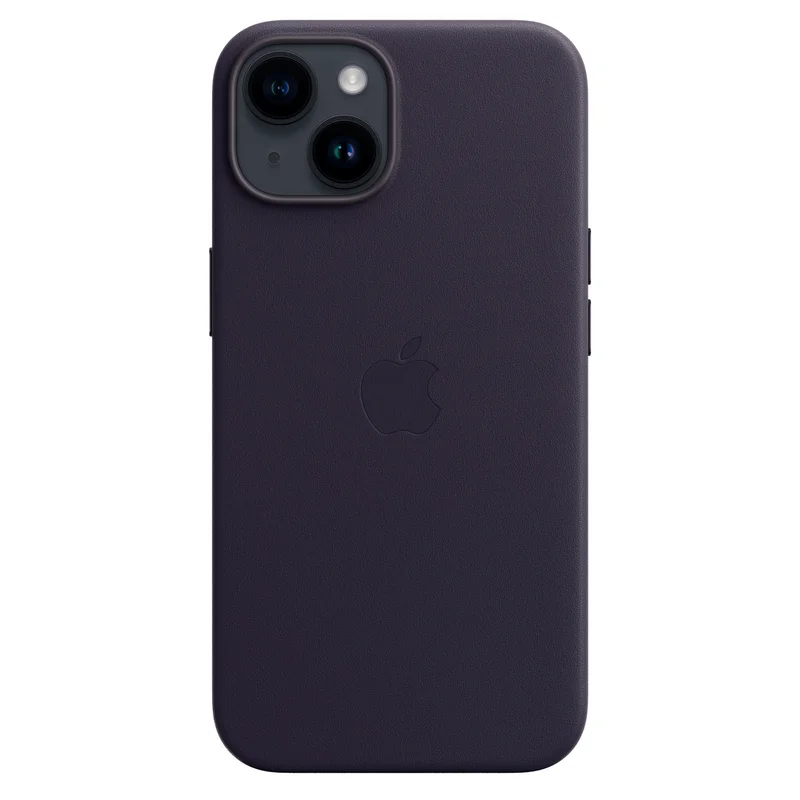 Чехол для iPhone 14, Leather Case with MagSafe, Ink (MPP63ZM/A) 3