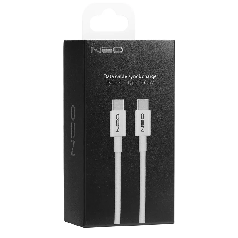 Кабель Type-C - Type-C, Neo, 1м, 60W, White (NEO-TYPEC60W) 7