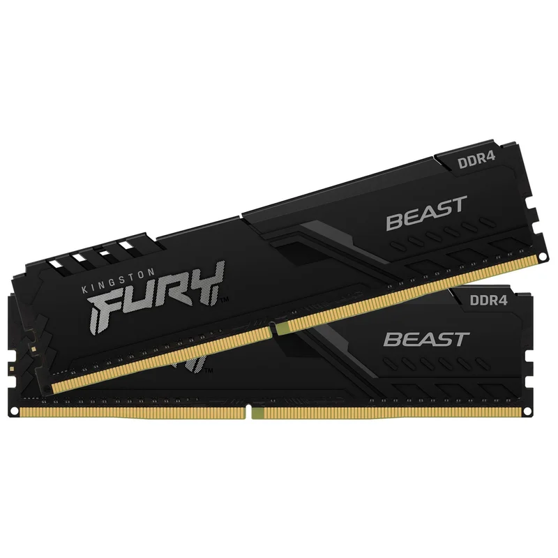 Оперативная память DDR4 DIMM 32GB(16GBx2)/3600MHz Kingston Fury Beast (KF436C18BBK2/32) 3