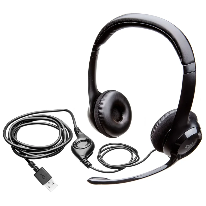 Гарнитура Накладная Logitech H390 USB , Black 3
