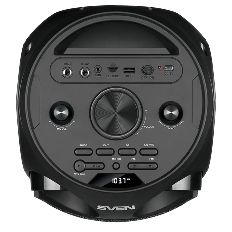 SVEN PS-750, черный, акустическая система (80W, TWS, Bluetooth, FM, USB, microSD) 5