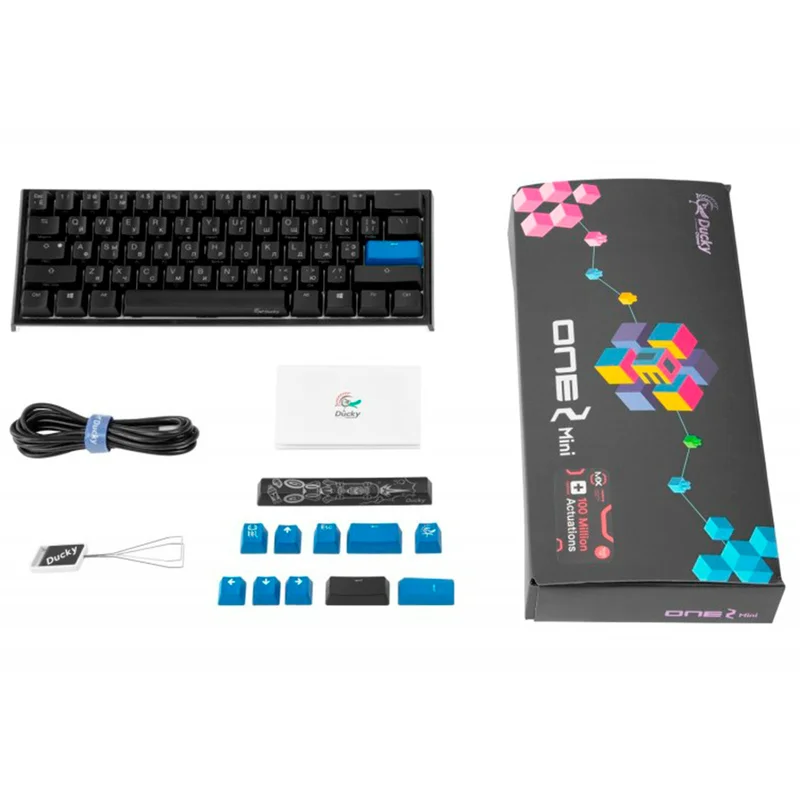 Игровая клавиатура Ducky One 2 Mini Black-White, Silent Red Switch (DKON2061ST-SRUPDAZT1) 5