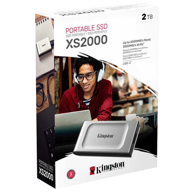 Внешний SSD M.2 2TB Kingston XS2000, USB 3.2 (SXS2000/2000G) 4