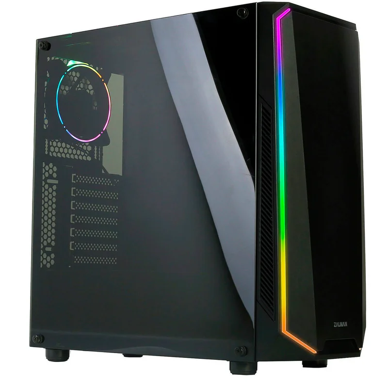 ПК корпус Zalman K1 REV.B MidTower, window, Black ATX (K1 REV.B) 2