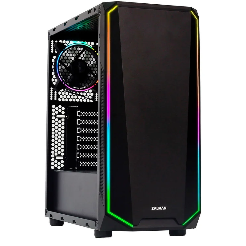 ПК корпус Zalman K1 REV.B MidTower, window, Black ATX (K1 REV.B) 4