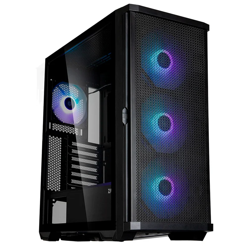 ПК корпус Zalman Z10 PLUS MidTower, window, Black ATX (Z10 PLUS) 2