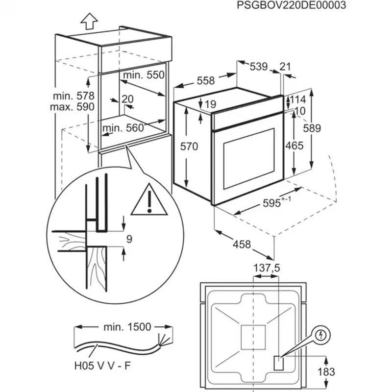 Встраиваемая духовка Electrolux EOF3H40BX 7
