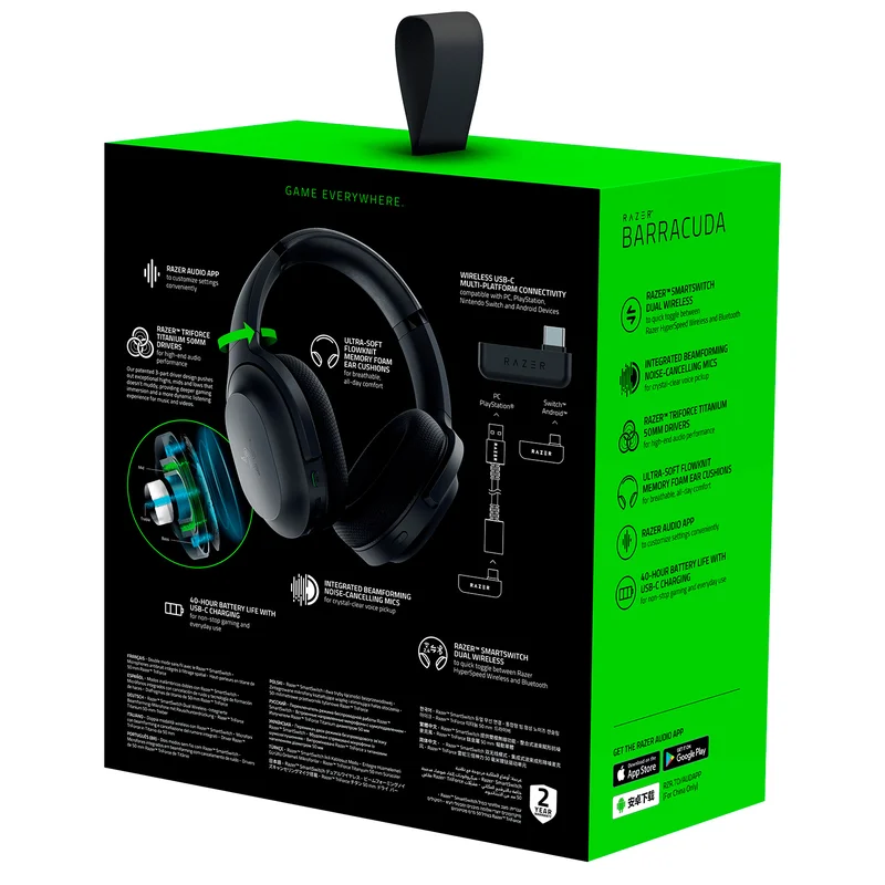 Игровая гарнитура беспроводная Razer Barracuda (RZ04-03790100-R3M1) 7