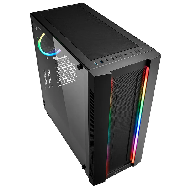 ПК корпус Sharkoon ELITE SHARK CA200M FullTower, window, Black, EATX (ELITE SHARK CA200M) 4