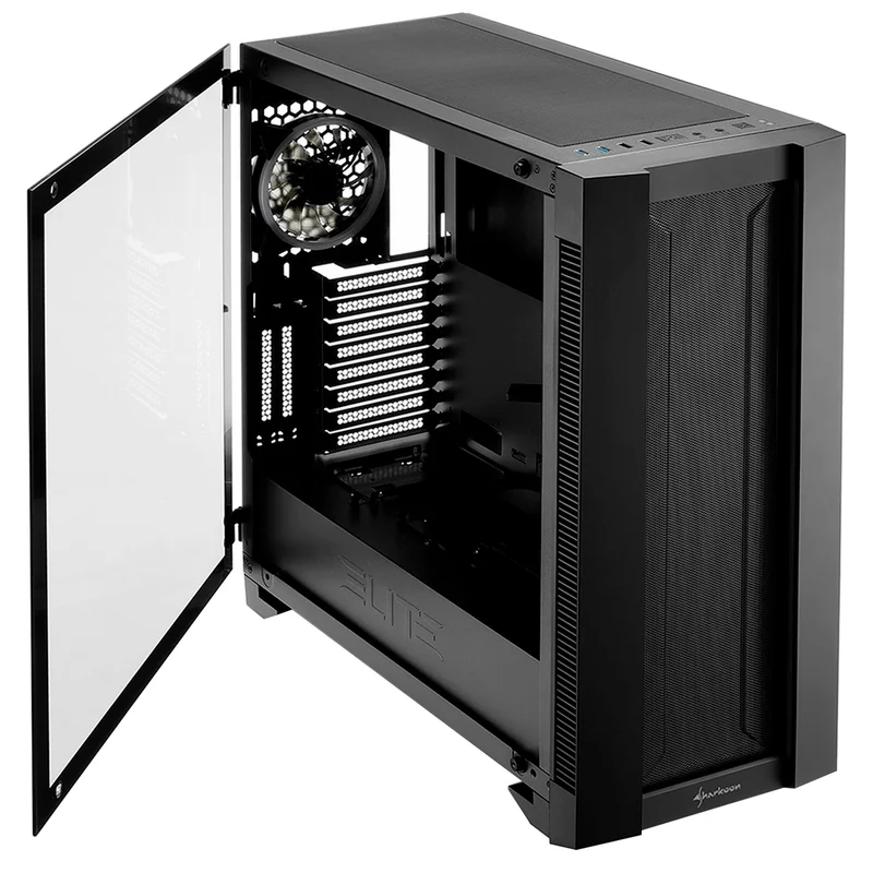 ПК корпус Sharkoon ELITE SHARK CA200M FullTower, window, Black, EATX (ELITE SHARK CA200M) 9