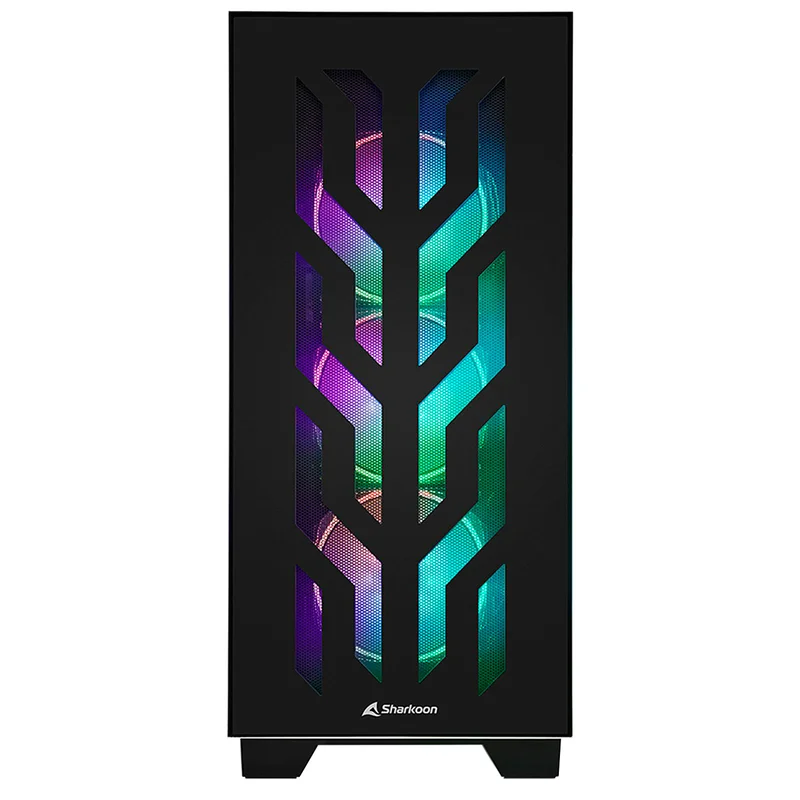 ПК корпус Sharkoon ELITE SHARK CA300T MidTower, window, Black, EATX (ELITE SHARK CA300T Black) 2