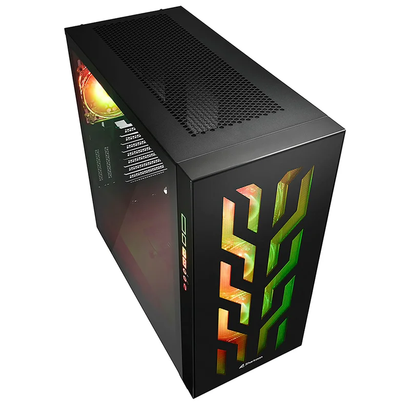 ПК корпус Sharkoon ELITE SHARK CA300T MidTower, window, Black, EATX (ELITE SHARK CA300T Black) 4