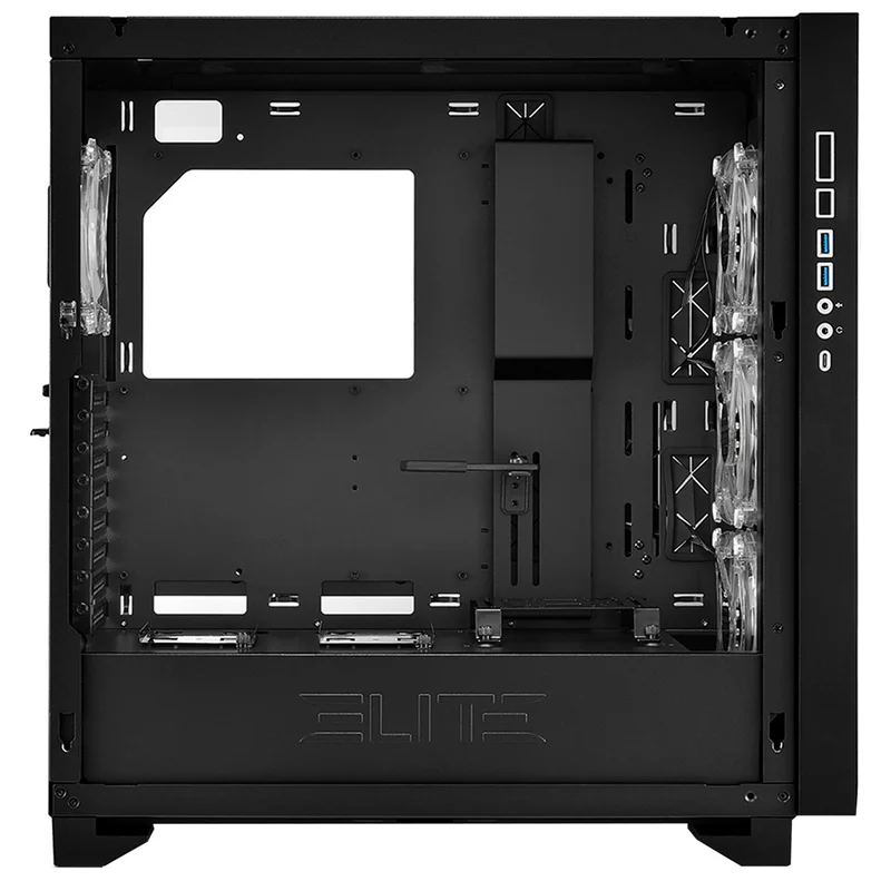 ПК корпус Sharkoon ELITE SHARK CA300T MidTower, window, Black, EATX (ELITE SHARK CA300T Black) 6