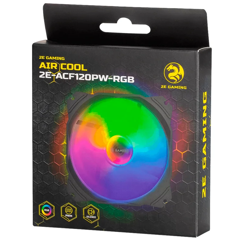 Кулер для кейса 2E GAMING AIR COOL ACF120PW-RGB, 120мм 4